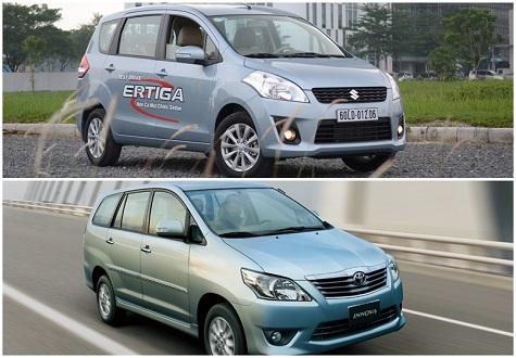 Mua xe chạy dịch vụ giá 650 triệu, chọn Toyota Innova cũ hay Suzuki Ertiga?
