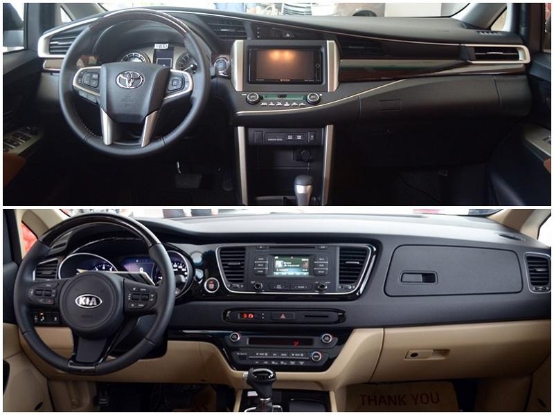 Nên mua Kia Sedona 2015 cũ giá gần 1,2 tỷ đồng hay Toyota Innova mới?