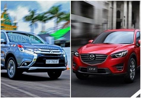 1 tỷ đồng, nên mua Mazda CX-5 hay Mitsubishi Outlander 2.0 CVT?