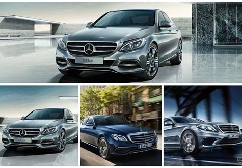 Cách đơn giản để phân biệt 3 mẫu xe Mercedes là C-Class, E-Class và S-Class