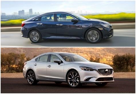 Nên mua Honda Civic 2016 hay Mazda6 2017?