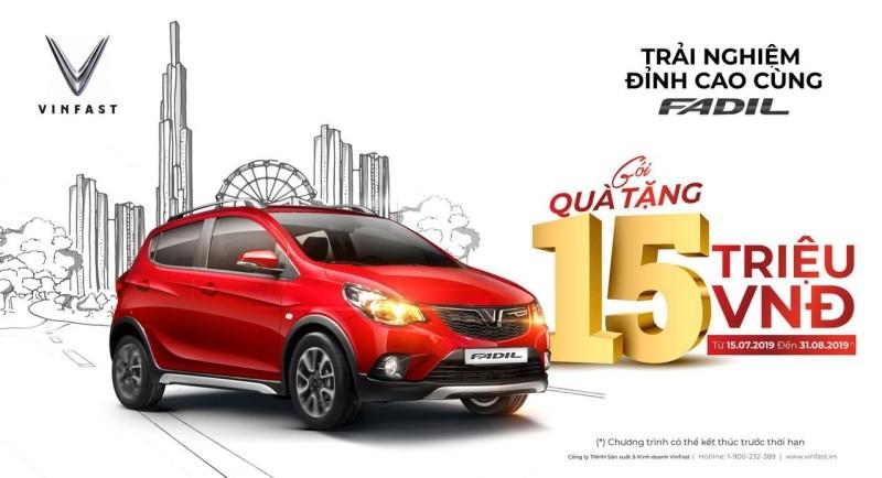 Vinfast Fadil ưu đãi 15 triệu đồng