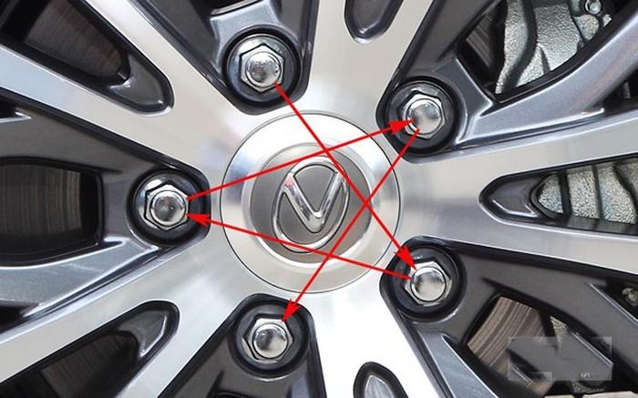 Tháo ốc theo đường chéo