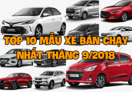 [Infographic] Top 10 xe bán chạy nhất tháng 9/2018: Morning, Ecosport “vắng mặt”