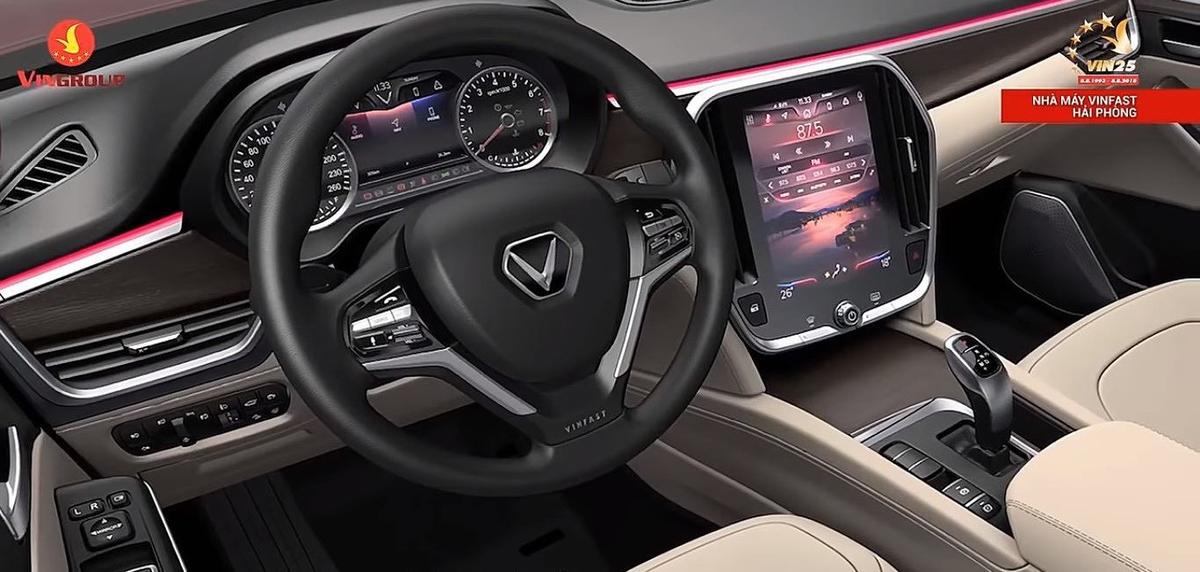 Nội thất, trang thiết bị của Vinfast