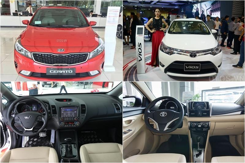 Nên mua Kia Cerato hay Toyota Vios với hầu bao 550 triệu đồng?