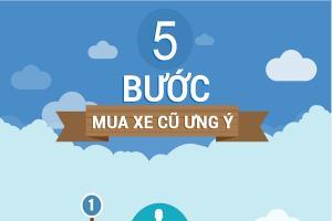 Infographic - 5 bước để mua một chiếc ô tô cũ ưng ý