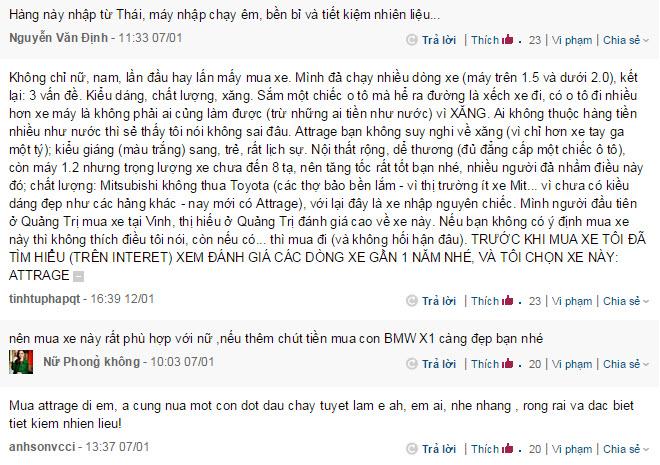 Nữ giới nên mua xe Mitsubishi Attrage không?