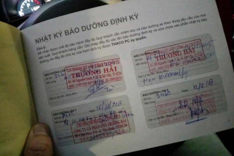 phiếu bảo dưỡng định kỳ