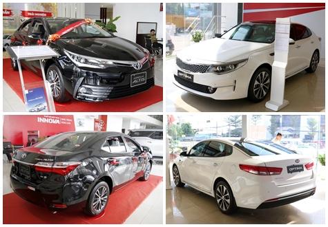 900 triệu đồng nên mua Kia Optima 2.0 ATH hay Toyota Corolla Altis 2.0V CVT?