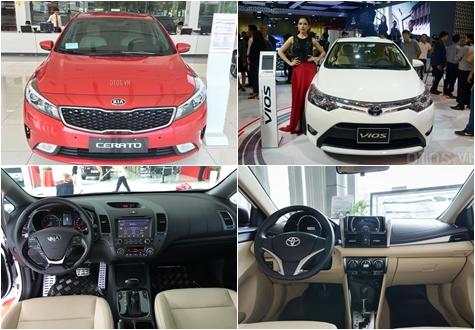 Nên mua Kia Cerato hay Toyota Vios với hầu bao 550 triệu đồng?
