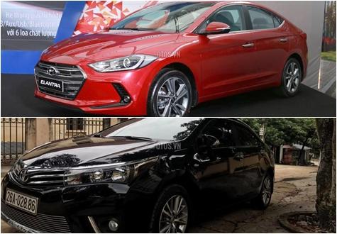 650 triệu đồng, mua Hyundai Elantra hay Toyota Corolla Altis cũ?