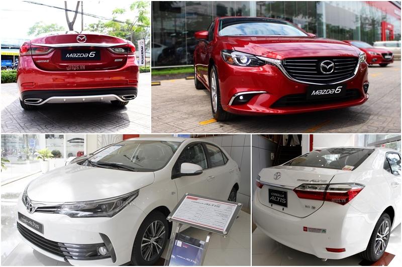 Chọn Mazda6 2018 hay Toyota Corolla Altis 2018 cho công ty trong tầm giá 850 triệu