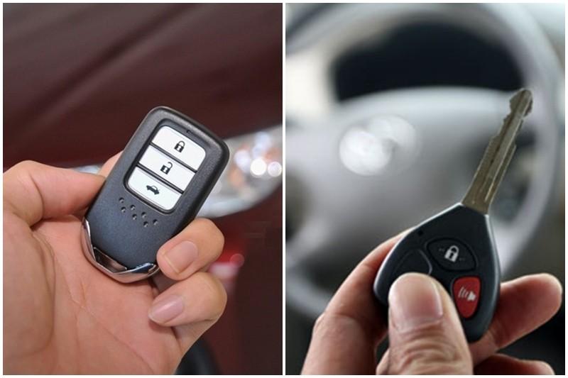 Phân biệt chìa khóa remote và chìa khóa smart key