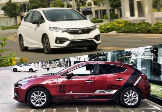 700 triệu đồng, mua Mazda3 hatchback 2017 cũ hay Honda Jazz 1.5 RS mới?