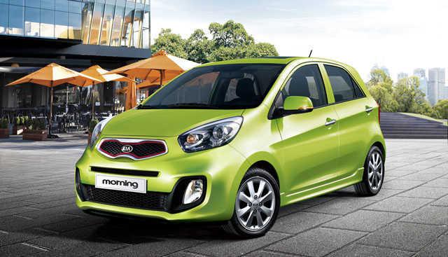 Kia Morning mau xanh ban tai Viet Nam