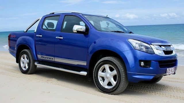 Hình xe Isuzu DMax màu xanh