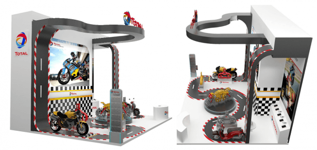 Gian h&agrave;ng đẹp - độc - lạ của Total tại triển l&atilde;m