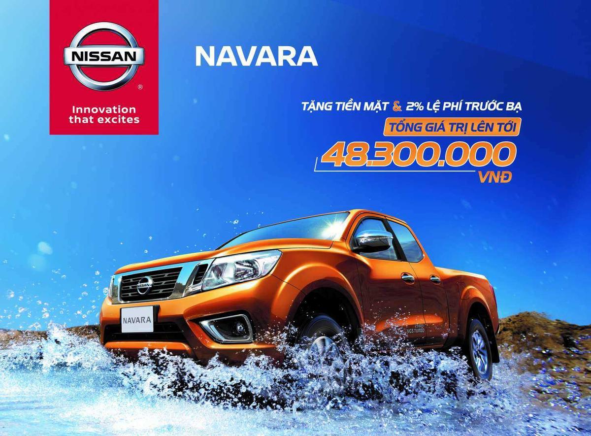 Mua Nissan Navara trong tháng 8, nhận ưu đãi gần 50 triệu đồng