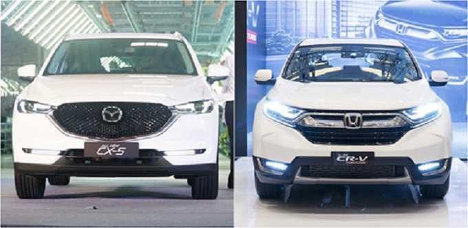 Cả CR-V 2017 lẫn CX-5 2017 đều có ngoại hình rất ấn tượng. Nguồn: Báo Thanh niên