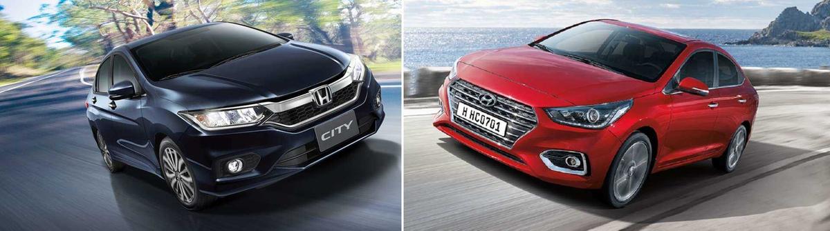 so sánh Honda City 2018 và Hyundai Accent 2018: City có khả năng vận hành mạnh mẽ còn Accent 2018 thì tiết kiệm nhiên liệu hơn. Nguồn: Internet