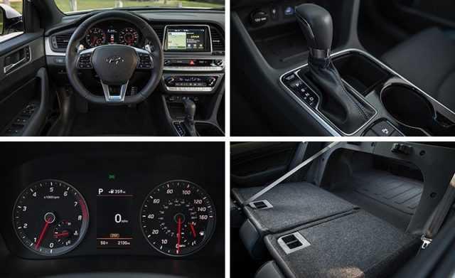 Vô-lăng xe Huyndai Sonata. 