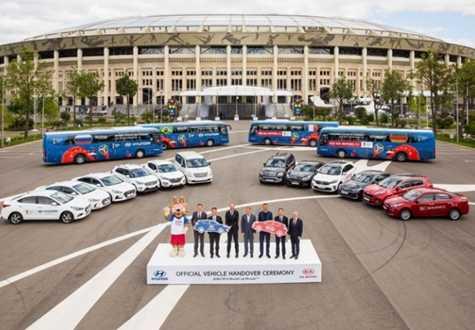 Gần 1.000 xe Kia và Hyundai đang phục vụ cho World Cup 2018