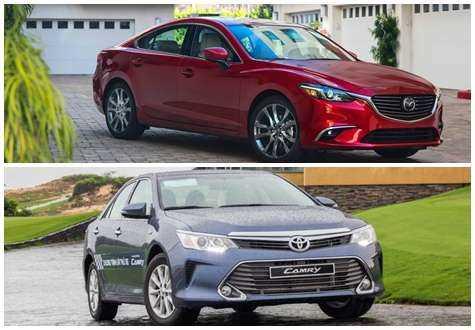 So sánh nhanh Toyota Camry 2018 và Mazda 6 2018