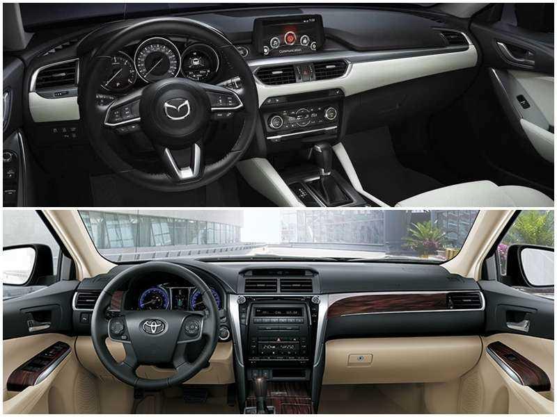 So sánh nhanh Toyota Camry 2018 và Mazda 6 2018