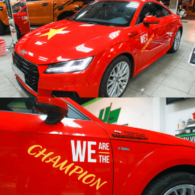 Siêu xe “khoác áo” quốc kỳ, cổ vũ bóng đá Việt Nam