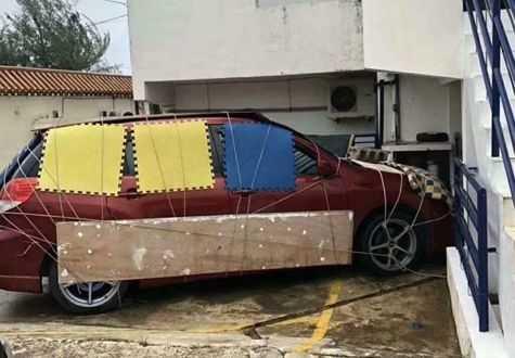 Ô tô “chẳng sợ” bão Mangkhut với tuyệt chiêu độc đáo