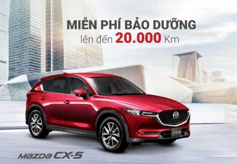 Miễn phí bảo dưỡng lên đến 20.000 km khi mua Mazda CX-5