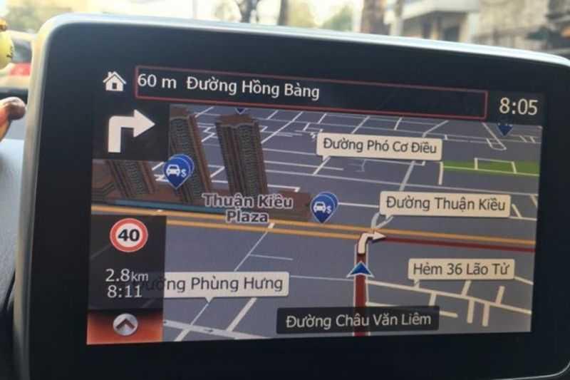tiết kiệm nhiên liệu: Xem bản đồ trước khi đi xe