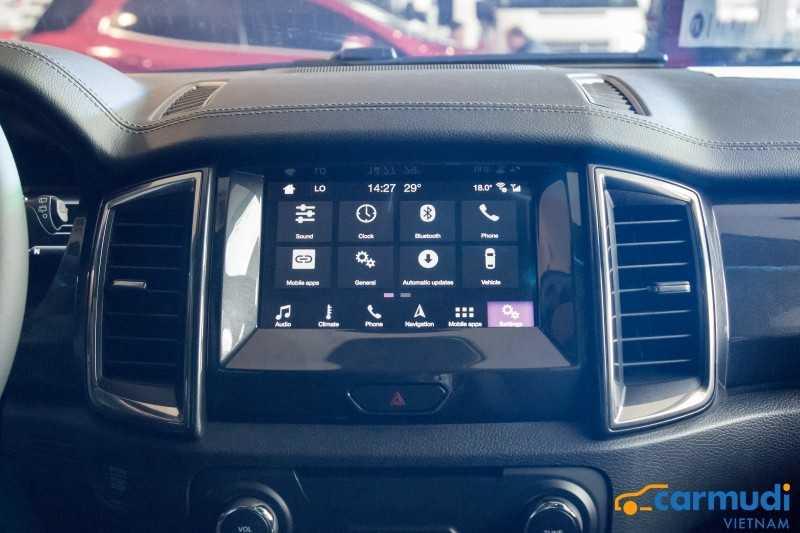 màn hình giải trí xe Ford Everest 2018