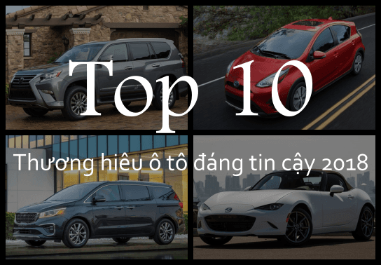 Hãng xe nào đáng tin cậy nhất năm 2018?