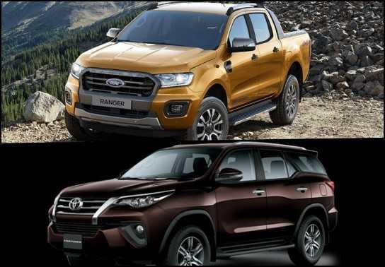 Nên mua xe ô tô Toyota Fortuner máy dầu cũ hay Ford Ranger Wildtrak mới?