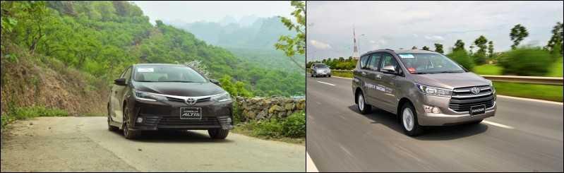 Toyota Corolla Altis và Toyota Innova | Carmudi.vn