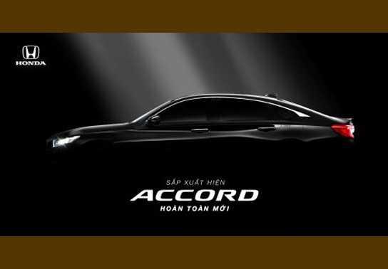 Honda Accord thế hệ thứ 10 chuẩn bị ra mắt tại triển lãm VMS 2019