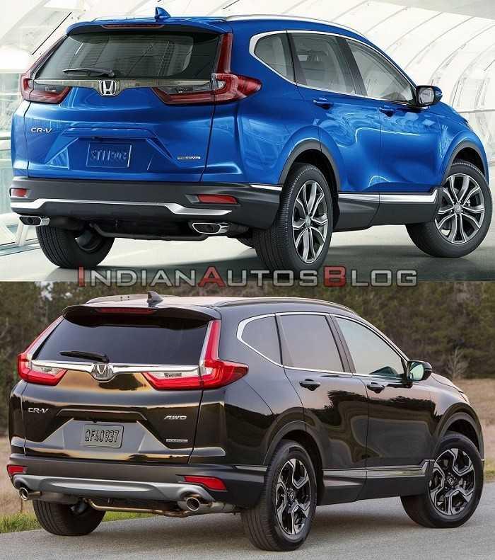 Honda CR-V 2020 (trên) - Honda CR-V bản cũ (dưới)