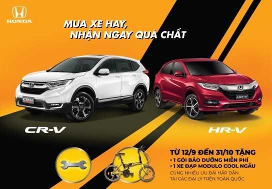 Honda CR-V và HR-V đồng loạt khuyến mãi trong tháng 9 và 10