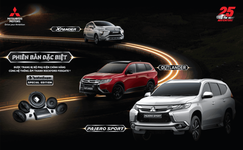 Mitsubishi Outlander, Xpander & Pajero Sport