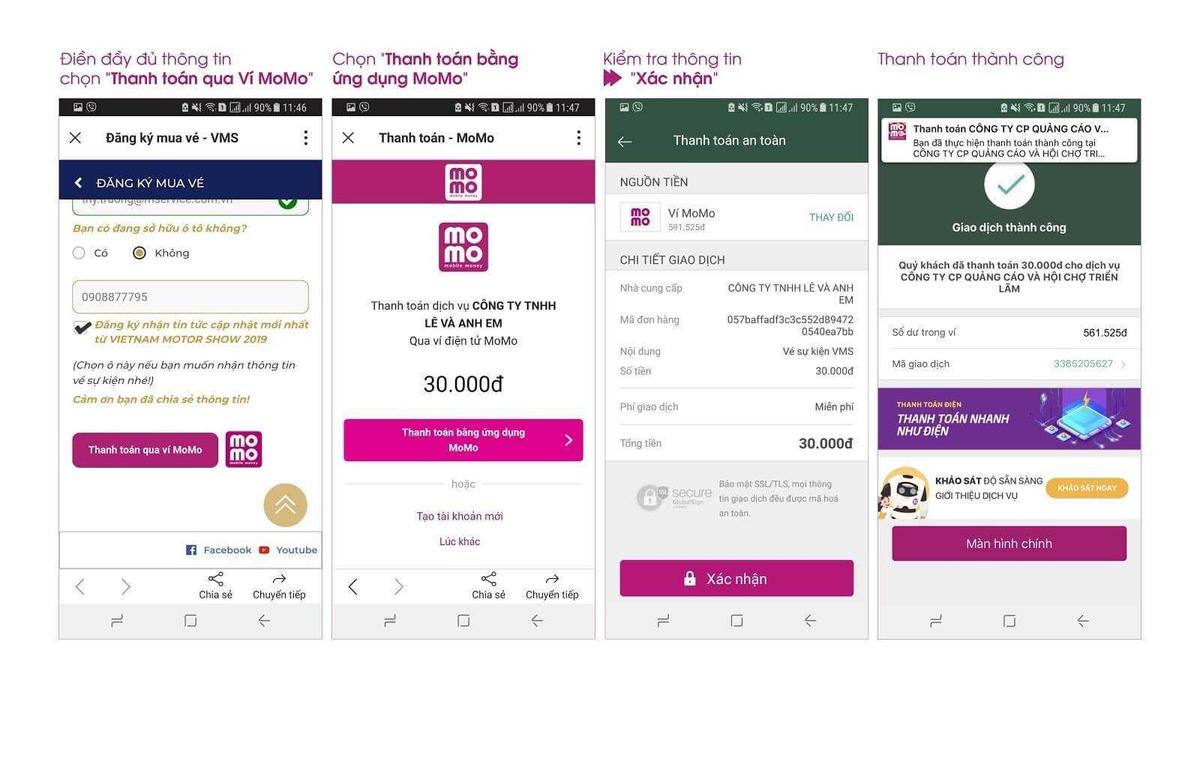 Khuyến mãi Momo VMS