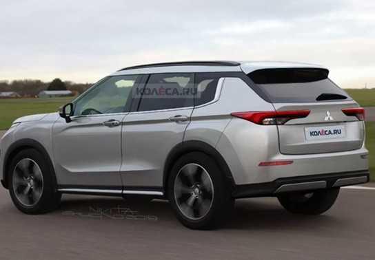 Cạnh tranh Honda CR-V, Mitsubishi Outlander 2021 lột xác mạnh mẽ dưới phác họa của Kolesa