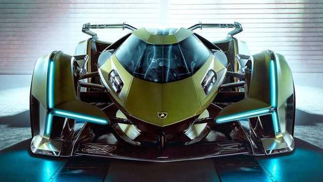 Ngoại hình xe Lamborghini V12 Vision Gran Turismo