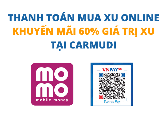 Hướng dẫn nạp xu Online - Tặng lên đến 60% giá trị xu tại Carmudi