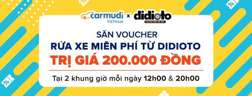 CARMUDI: TẶNG VOUCHER KIỂM TRA, RỬA XE MIỄN PHÍ TRỊ GIÁ 200.000 ĐỒNG