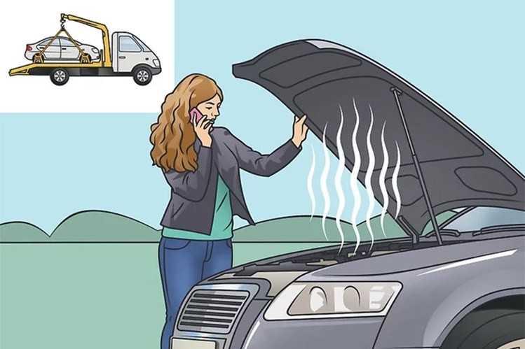 Gọi cứu hộ khi ô tô bị quá nhiệt