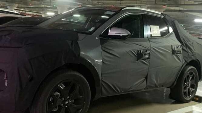Rò rỉ ảnh thực tế đầu tiên của bán tải Hyundai Santa Cruz