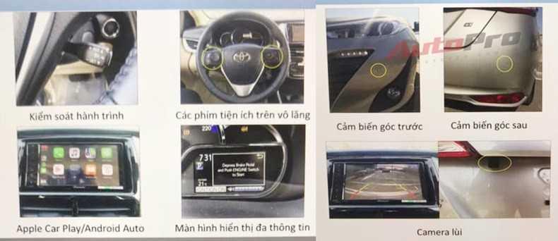 bảng nâng cấp Toyota Vios 2020