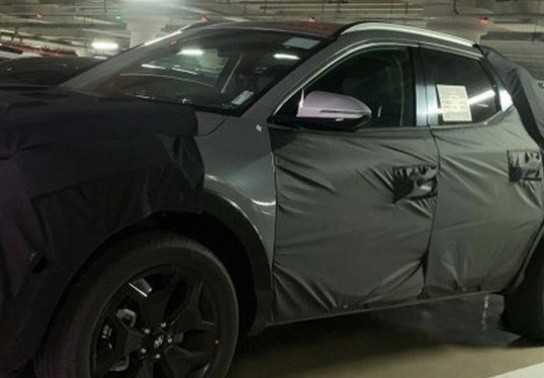 Rò rỉ ảnh thực tế đầu tiên của bán tải Hyundai Santa Cruz